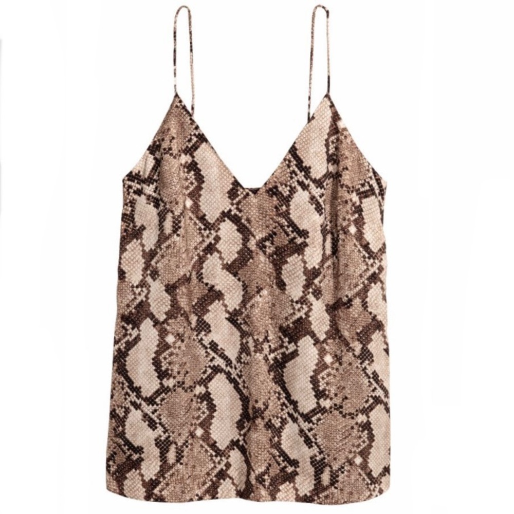 H&M Snakeskin Camisole Top
